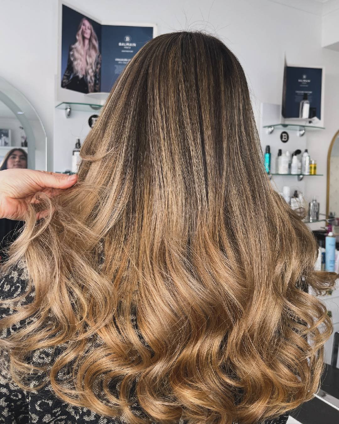 Balayage hair styling