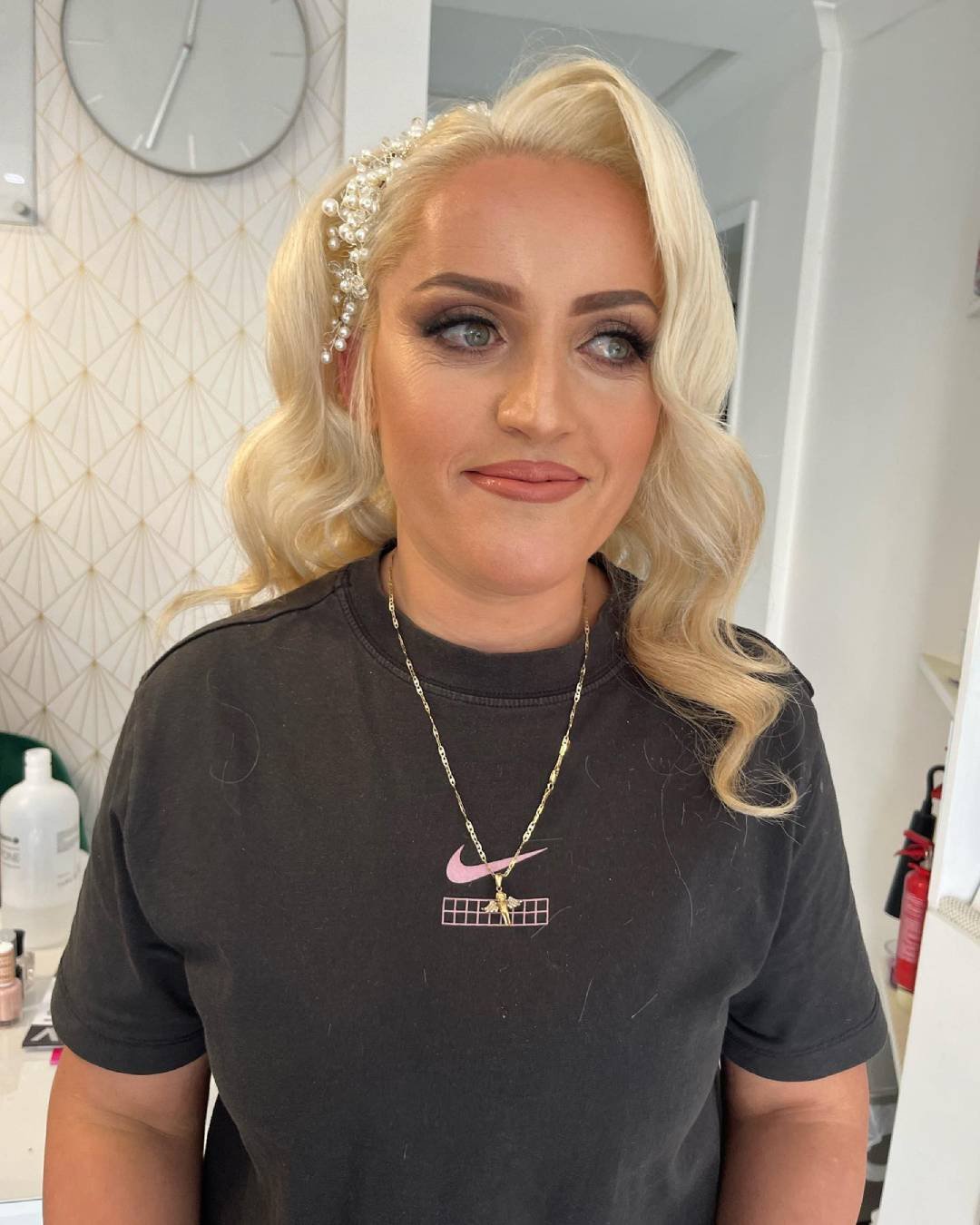 Bridal hairstyling